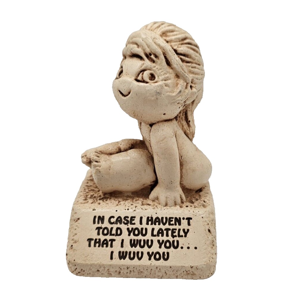 Vintage PAULA Figurine W 617 In Case I Haven't Told You Lately.....Made in USA